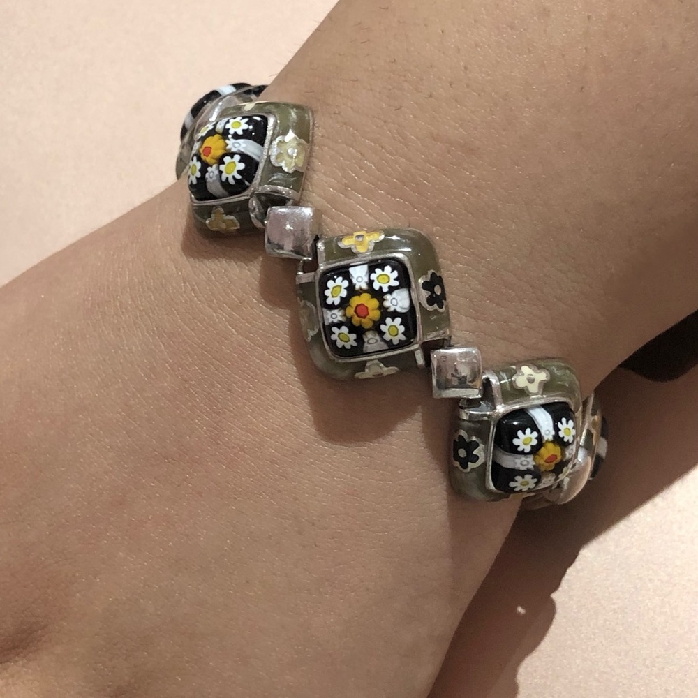 ALANK Murano Millefiori Italian glass Bracelet - Picture 9 of 9
